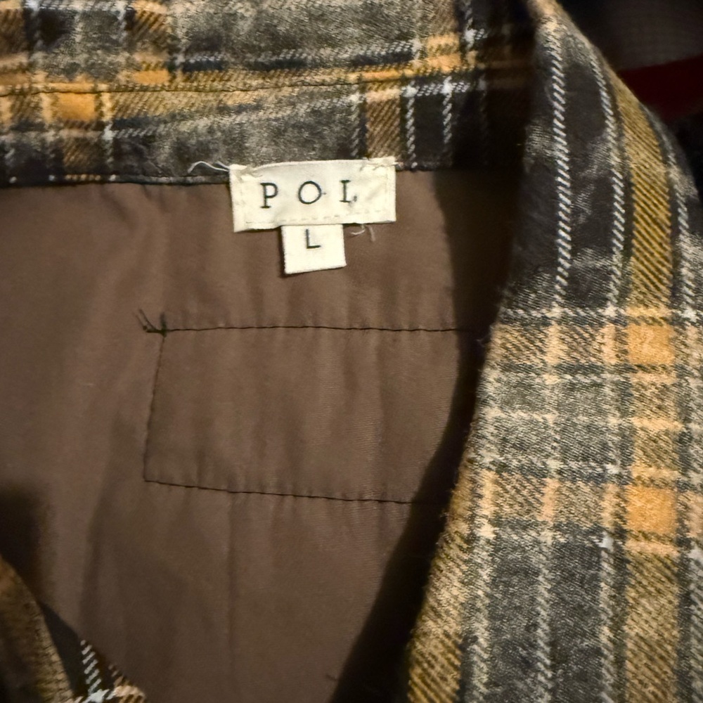 Multicolor Patchwork Button-Up Shirt - image 2